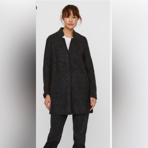 Vero Moda Jackets & Blazers - Vero Moda VMBRUSHEDKATRINE v- neck jacket Dark Grey XL